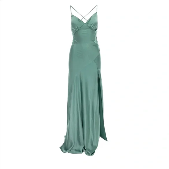 seville satin maxi dress Seville Satin Maxi Dress In Navy Roserry.com